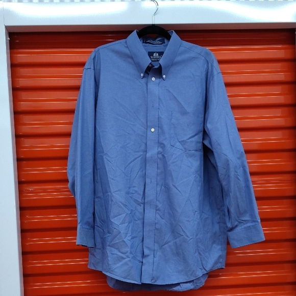 Stafford Other - Men's Blue Button-Down Shirt